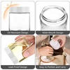image:imageAccmor 4 oz Glass Jars with White Lids 4 Pack Empty Glass Jars Makeup Sample Container with Inner Liners Leakproof Round Airtight Cosmetic Travel Containers for Lotions Creams Candle MakingWhite