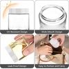 image:imageAccmor 4 oz Glass Jars with White Lids 4 Pack Empty Glass Jars Makeup Sample Container with Inner Liners Leakproof Round Airtight Cosmetic Travel Containers for Lotions Creams Candle MakingWhite