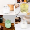 image:imageAccmor 4 oz Glass Jars with White Lids 4 Pack Empty Glass Jars Makeup Sample Container with Inner Liners Leakproof Round Airtight Cosmetic Travel Containers for Lotions Creams Candle MakingWhite