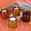 image:imageAccmor 4 oz Glass Jars with White Lids 4 Pack Empty Glass Jars Makeup Sample Container with Inner Liners Leakproof Round Airtight Cosmetic Travel Containers for Lotions Creams Candle MakingAmber