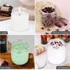 image:imageAccmor 4 oz Glass Jars with White Lids 4 Pack Empty Glass Jars Makeup Sample Container with Inner Liners Leakproof Round Airtight Cosmetic Travel Containers for Lotions Creams Candle MakingWhite