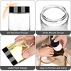 image:imageAccmor 4 oz Glass Jars with White Lids 4 Pack Empty Glass Jars Makeup Sample Container with Inner Liners Leakproof Round Airtight Cosmetic Travel Containers for Lotions Creams Candle MakingBlack