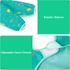 image:imageAccmor 5 Pack Long Sleeve Bibs Baby Smock Waterproof Sleeved Bib Smock for Baby Toddler 636 MonthsLake Blue DinosaurConstructionAnimalOwlDinosaur