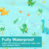 image:imageAccmor 5 Pack Long Sleeve Bibs Baby Smock Waterproof Sleeved Bib Smock for Baby Toddler 636 MonthsLight Blue DinosaurConstructionAnimalOwlMonster