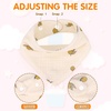 image:imageAccmor Muslin Baby Bibs Soft Baby Bandana Drool Bibs for Baby Girls Boys Bib for Drooling TeethingBear Rainbow Polka Dot Lemon Flower