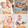 image:imageAccmor Muslin Baby Bibs Soft Baby Bandana Drool Bibs for Baby Girls Boys Bib for Drooling TeethingBear Rainbow Polka Dot Love Flower