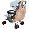 image:imageAccmor Universal Stroller Organizer Large Storage Stroller Bag Fits for Uppababy Nuna Britax Doona Strollers NonSlip Adjustable Storage Mesh Caddy Accessories for Stroller CribKhaki