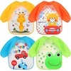 image:imageAccmor 4 Pack Long Sleeve Baby Bibs Waterproof Sleeved Bib Toddler Baby Girls Boys Smock Bibs for 636 MonthsBoys