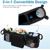image:imageAccmor Double Stroller Organizer for Bob Duallie and Baby Jogger City Mini GT2 Double Baby Stroller Caddy Bag Organizer Accessories