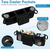 image:imageAccmor Double Stroller Organizer for Bob Duallie and Baby Jogger City Mini GT2 Double Baby Stroller Caddy Bag Organizer Accessories