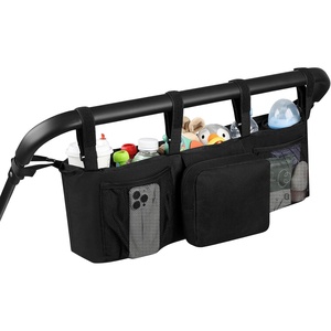 image:imageAccmor Double Stroller Organizer for Bob Duallie and Baby Jogger City Mini GT2 Double Baby Stroller Caddy Bag Organizer Accessories