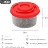image:imageAccmor Salt and Pepper Shakers Mini Salt Shaker to go Moisture Proof Salt Pepper Shakers Spice Container Dispenser for Camping Picnic Lunch Boxes Travel KitchenWhite Red