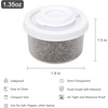 image:imageAccmor Salt and Pepper Shakers Mini Salt Shaker to go Moisture Proof Salt Pepper Shakers Spice Container Dispenser for Camping Picnic Lunch Boxes Travel KitchenWhite