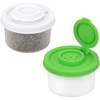 image:imageAccmor Salt and Pepper Shakers Mini Salt Shaker to go Moisture Proof Salt Pepper Shakers Spice Container Dispenser for Camping Picnic Lunch Boxes Travel KitchenWhite Green