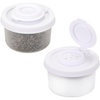 image:imageAccmor Salt and Pepper Shakers Mini Salt Shaker to go Moisture Proof Salt Pepper Shakers Spice Container Dispenser for Camping Picnic Lunch Boxes Travel KitchenWhite