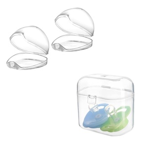 image:imageAccmor 4pcs Pacifier Case Bundle Pacifier Container for Travel Pacifier Holder BPA Free