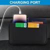 image:imageAccmor Universal Car Side Pocket Organizer PU Leather Car Pocket Pouch Cell Phone Sunglasses Holder Car Phone Pocket Organizer Accessories for Car Seat Door Window Console1