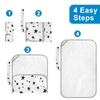 image:imageAccmor Portable Diaper Changing Pad Foldable Waterproof Baby Changing Mat for Diaper Bag Compact Lightweight Baby Changing Mat for TravelBlack Star
