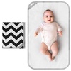 image:imageAccmor Portable Diaper Changing Pad Foldable Waterproof Baby Changing Mat for Diaper Bag Compact Lightweight Baby Changing Mat for TravelBlack Wave