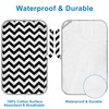 image:imageAccmor Portable Diaper Changing Pad Foldable Waterproof Baby Changing Mat for Diaper Bag Compact Lightweight Baby Changing Mat for TravelBlack Wave