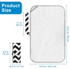 image:imageAccmor Portable Diaper Changing Pad Foldable Waterproof Baby Changing Mat for Diaper Bag Compact Lightweight Baby Changing Mat for TravelBlack Wave