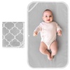 image:imageAccmor Portable Diaper Changing Pad Foldable Waterproof Baby Changing Mat for Diaper Bag Compact Lightweight Baby Changing Mat for TravelGrey Cloud
