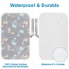 image:imageAccmor Portable Diaper Changing Pad Foldable Waterproof Baby Changing Mat for Diaper Bag Compact Lightweight Baby Changing Mat for TravelGrey Elephant