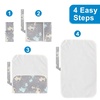 image:imageAccmor Portable Diaper Changing Pad Foldable Waterproof Baby Changing Mat for Diaper Bag Compact Lightweight Baby Changing Mat for TravelGrey Elephant