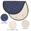 image:imageAccmor Portable Diaper Changing Pad PU Leather Baby Diaper Changing Mat Waterproof Baby Changing Mat for Travel or at Home UseBlue Cloud