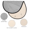 image:imageAccmor Portable Diaper Changing Pad PU Leather Baby Diaper Changing Mat Waterproof Baby Changing Mat for Travel or at Home UseGrey Geometry