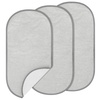 image:imageAccmor Waterproof Changing Pad Liners Diaper Changing Pad Covers 3 Count GreyGrey
