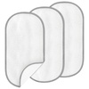 image:imageAccmor Waterproof Changing Pad Liners Diaper Changing Pad Covers 3 Count GreyWhite