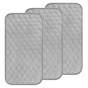 image:imageAccmor 3 Pack Waterproof Changing Pad Liners Diaper Changing Pad Covers GreyGrey
