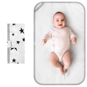 image:imageAccmor Portable Diaper Changing Pad Foldable Waterproof Baby Changing Mat for Diaper Bag Compact Lightweight Baby Changing Mat for TravelBlack Star