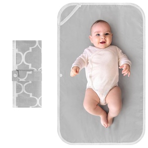 image:imageAccmor Portable Diaper Changing Pad Foldable Waterproof Baby Changing Mat for Diaper Bag Compact Lightweight Baby Changing Mat for TravelGrey Cloud
