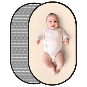image:imageAccmor Portable Diaper Changing Pad PU Leather Baby Diaper Changing Mat Waterproof Baby Changing Mat for Travel or at Home UseGrey Geometry