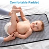 image:imageAccmor Portable Diaper Changing Pad Waterproof Baby Changing Mat Foldable Portable Travel Changing Pads for Baby GreyBlack Geometry 26 X14 
