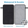 image:imageAccmor Portable Diaper Changing Pad Waterproof Baby Changing Mat Foldable Portable Travel Changing Pads for Baby GreyBlack Geometry 26 X14 