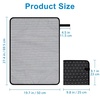image:imageAccmor Portable Diaper Changing Pad Waterproof Baby Changing Mat Foldable Portable Travel Changing Pads for Baby GreyBlack Geometry 27 X20