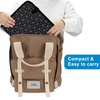 image:imageAccmor Portable Diaper Changing Pad Waterproof Baby Changing Mat Foldable Portable Travel Changing Pads for Baby GreyBlack Geometry 27 X20