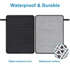 image:imageAccmor Portable Diaper Changing Pad Waterproof Baby Changing Mat Foldable Portable Travel Changing Pads for Baby GreyBlack Geometry 27 X20