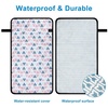 image:imageAccmor Portable Diaper Changing Pad Waterproof Baby Changing Mat Foldable Portable Travel Changing Pads for Baby GreyTriangle 26 X14 