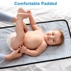 image:imageAccmor Portable Diaper Changing Pad Waterproof Baby Changing Mat Foldable Portable Travel Changing Pads for Baby GreyTriangle 26 X14 