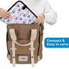image:imageAccmor Portable Diaper Changing Pad Waterproof Baby Changing Mat Foldable Portable Travel Changing Pads for Baby GreyTriangle 27 X20