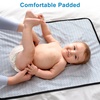image:imageAccmor Portable Diaper Changing Pad Waterproof Baby Changing Mat Foldable Portable Travel Changing Pads for Baby GreyTriangle 27 X20