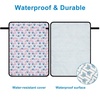 image:imageAccmor Portable Diaper Changing Pad Waterproof Baby Changing Mat Foldable Portable Travel Changing Pads for Baby GreyTriangle 27 X20