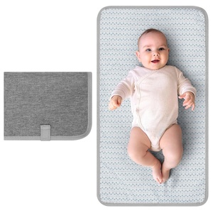 image:imageAccmor Portable Diaper Changing Pad Waterproof Baby Changing Mat Foldable Portable Travel Changing Pads for Baby GreyGrey 26 X14 