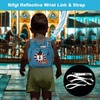 image:imageAccmor Toddler Harness Leash  Reflective Anti Lost Wrist Link Cute Car Kids Back Pack with Hand Strap Collapsible Child Walking Restraint Belt Tether Hold Baby Boys Close for Outdoor TravelBaby BlueLion