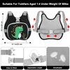 image:imageAccmor Toddler Harness Leash  Reflective Anti Lost Wrist Link Cute Car Kids Back Pack with Hand Strap Collapsible Child Walking Restraint Belt Tether Hold Baby Boys Close for Outdoor TravelBlackCute Tyrannosaurus Rex