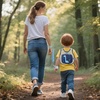 image:imageAccmor Toddler Harness Leash  Reflective Anti Lost Wrist Link Cute Car Kids Back Pack with Hand Strap Collapsible Child Walking Restraint Belt Tether Hold Baby Boys Close for Outdoor TravelNavy BlueBreathable Brachiosaurus